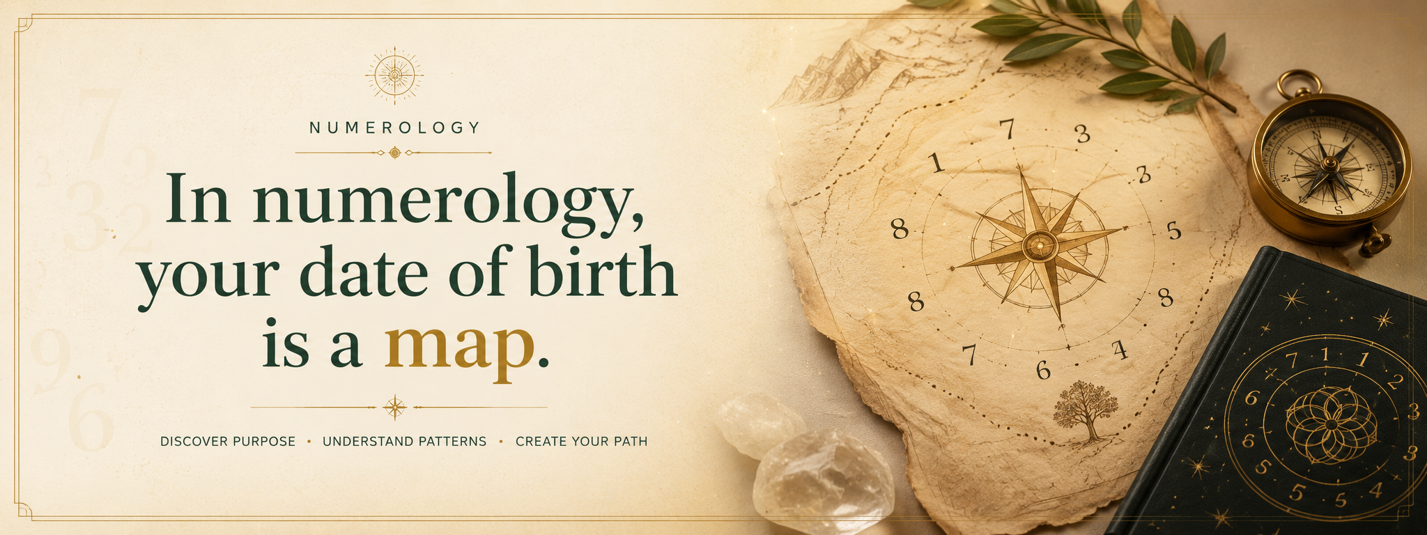 In numerology, your date of birth is a map.